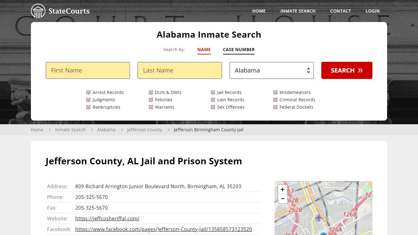 Jefferson Birmingham County Jail Inmate Records Search, Alabama ...